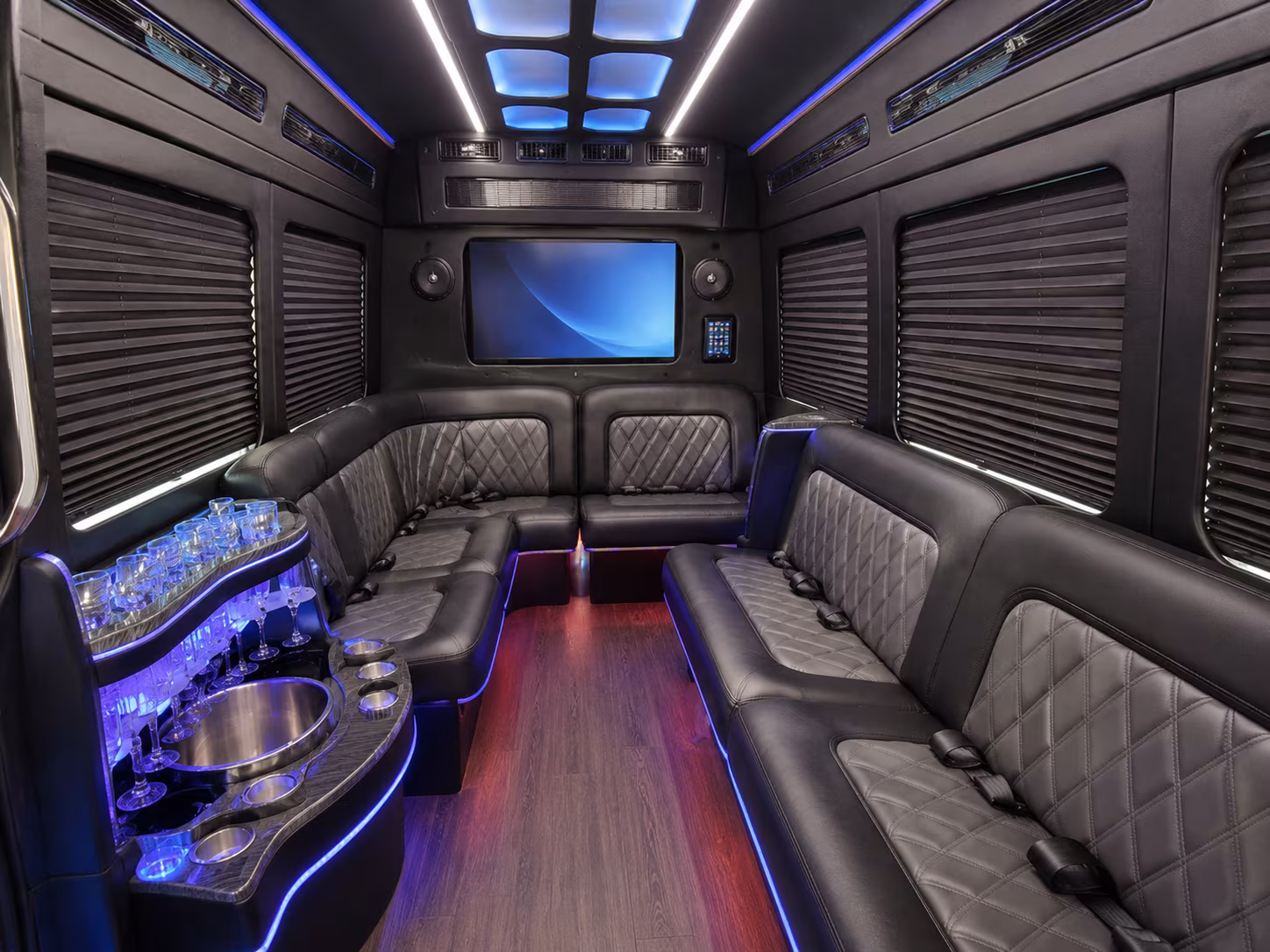 manassas long distance transportation onboard seating