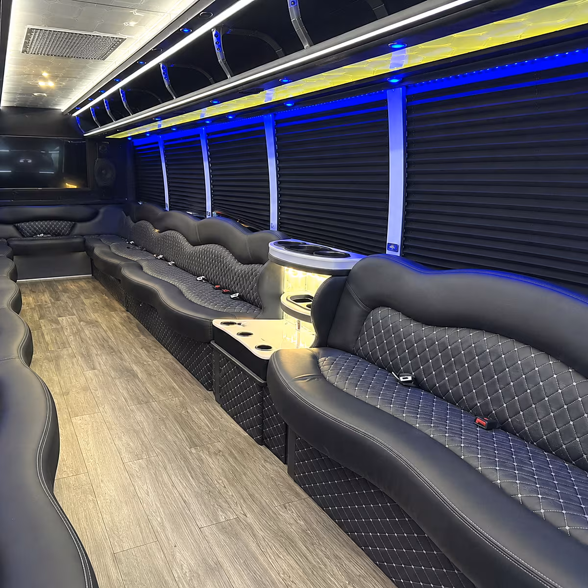 manassas party bus rental interior