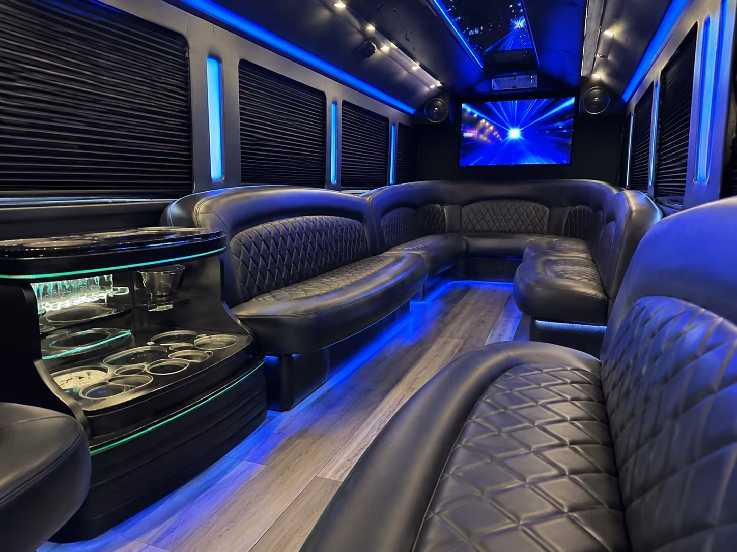 night on town party bus rental