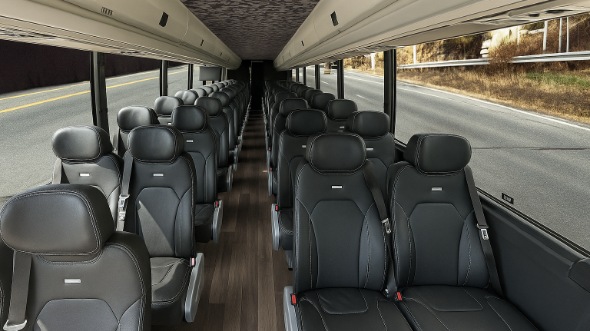 Interior of Charter Bus Company Reston's 15 Passenger Minibus in Reston