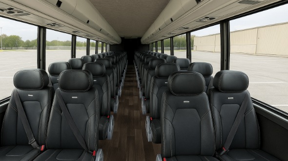Interior of Charter Bus Company Germantown's 18 Passenger Minibus in Germantown