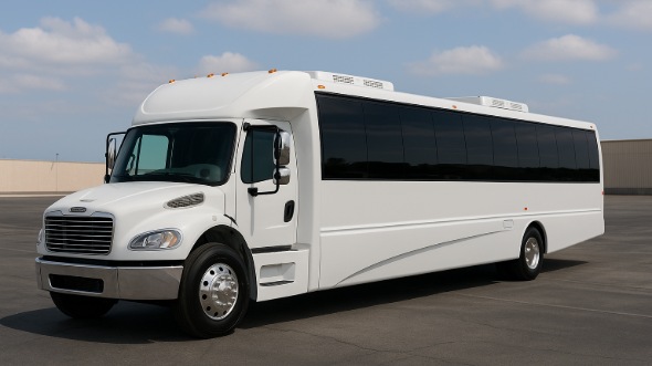 Exterior of Charter Bus Company Reston's 28 Passenger Mini bus in Reston