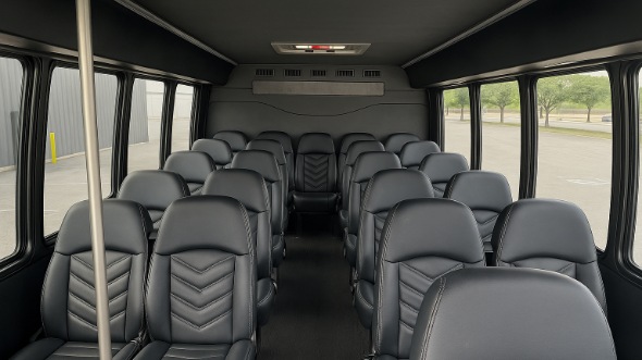 Interior of Charter Bus Company Silver Spring's 35 Passenger Minibus in Silver Spring
