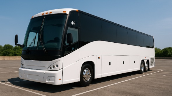 56 passenger charter bus exterior