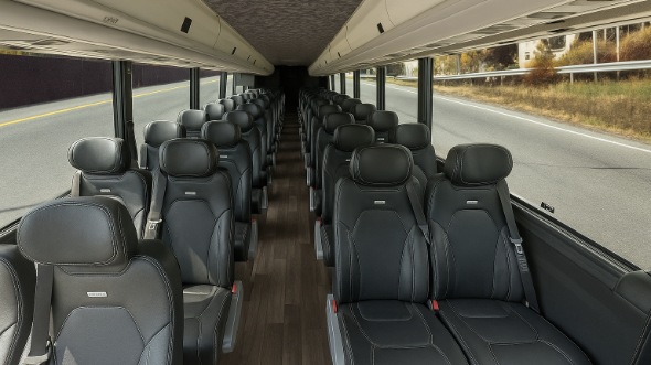 manassas 18 passenger minibus inside