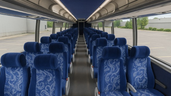 manassas 50 passenger charter bus inside
