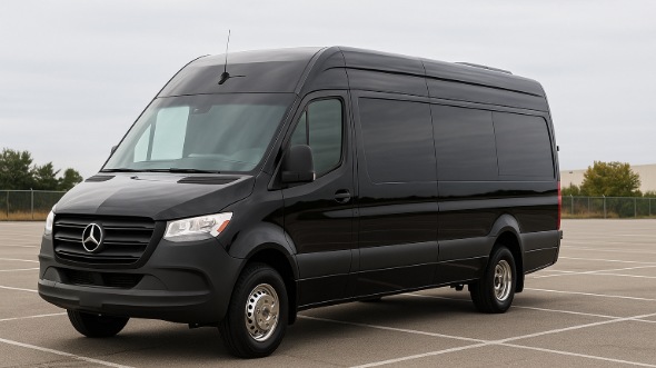 Exterior of Charter Bus Company Alexandria's Sprinter Limo in Alexandria